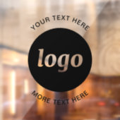 Eenvoudig logo en tekst Zakelijk Raamsticker (Vel 2)