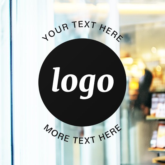 Eenvoudig logo en tekst Zakelijk Raamsticker