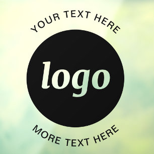 Eenvoudig logo en tekst Zakelijk Raamsticker