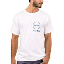 Eenvoudig logo en tekst zakelijk T-shirt