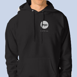 Eenvoudig logo en tekst zakelijke promotie embleem hoodie