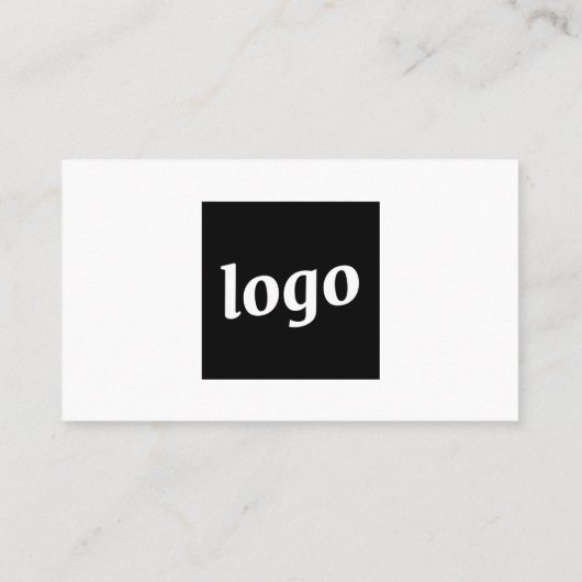 Eenvoudig Logo- en tekstVisitekaartje Visitekaartje (Achterkant)