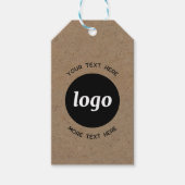 Eenvoudig Logo- en tekstwitboek Cadeaulabel (Voorkant)