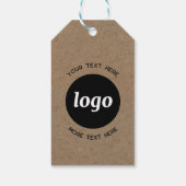 Eenvoudig Logo- en tekstwitboek Cadeaulabel (Achterkant)