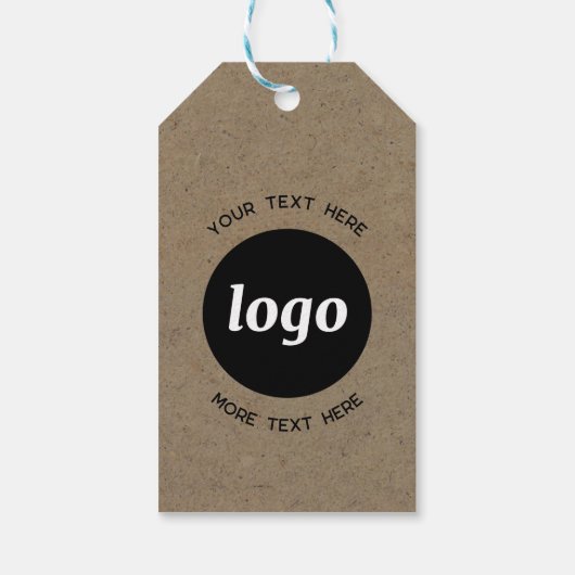 Eenvoudig Logo- en tekstwitboek Cadeaulabel (Achterkant)