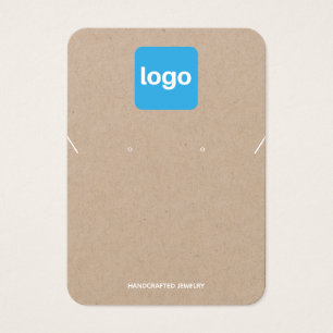 Eenvoudig Logo kraft Oormerken en Kettingen weerge Visitekaartje