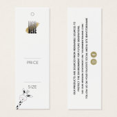 Eenvoudig Logo label winkelprijs Mini Visitekaartjes (Voorkant /achterkant)