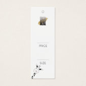 Eenvoudig Logo label winkelprijs Mini Visitekaartjes (Voorkant)