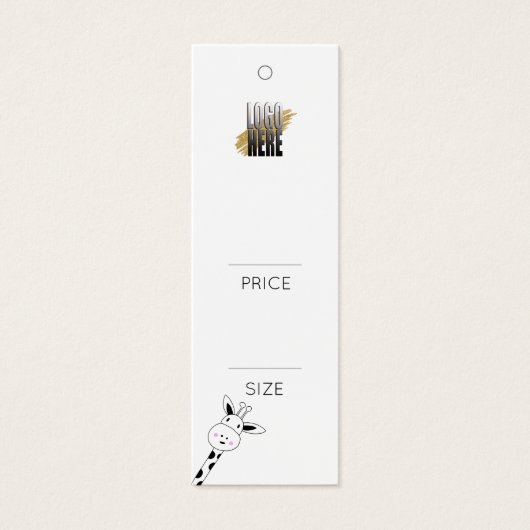 Eenvoudig Logo label winkelprijs Mini Visitekaartjes (Voorkant)