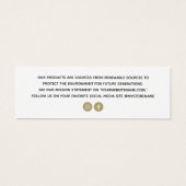 Eenvoudig Logo label winkelprijs Mini Visitekaartjes (Achterkant)