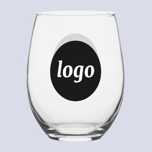 Eenvoudig logo merk promotionele zaken wijnglas zonder voet
