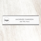 Eenvoudig logo met aangepaste tekst Zakelijk Profe Bureau Naambordje