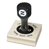 Eenvoudig logo met tekst bedrijf rubberstempel (Stempel)