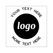 Eenvoudig logo met tekst bedrijf rubberstempel (Afrduk)