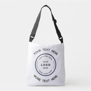 Eenvoudig logo met tekst Zakelijk herbruikbaar boo Crossbody Tas