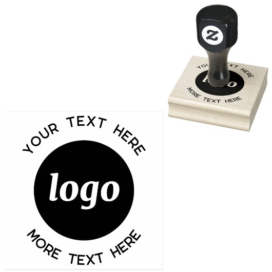 Eenvoudig Logo Met Zakelijke Tekst Rubberstempel