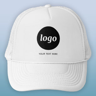 Eenvoudig logo met zakelijke tekst trucker pet