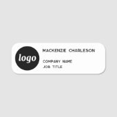 Eenvoudig Logo Minimalist Naamplaatje (Voorkant)