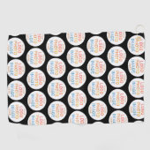 Eenvoudig Logo- of fotoherhalingspatroon Golfhanddoek (Horizontaal)