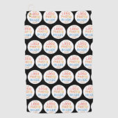 Eenvoudig Logo- of fotoherhalingspatroon Golfhanddoek (Voorkant)