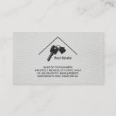 Eenvoudig Logo onroerend goed | Visitekaartje van  (Achterkant)