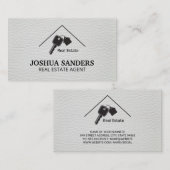 Eenvoudig Logo onroerend goed | Visitekaartje van  (Voorkant / Achterkant)