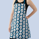 Eenvoudig Logo Patroon Promotie Blauwgroen Groen Schort<br><div class="desc">Eenvoudig minimalistisch logo-ontwerp om merkloyaliteit te bevorderen en uw kleine bedrijf te promoten. Vervang de logo door uw eigen kleur en wijzig de achtergrondkleur in het ontwerpgereedschap om aan te passen. Perfect voor zakelijke feesten en evenementen,  of voor uw café,  restaurant of bakkerij.</div>