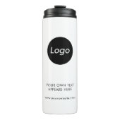 Eenvoudig Logo Professioneel Bedrijf Thermosbeker (Voorkant)