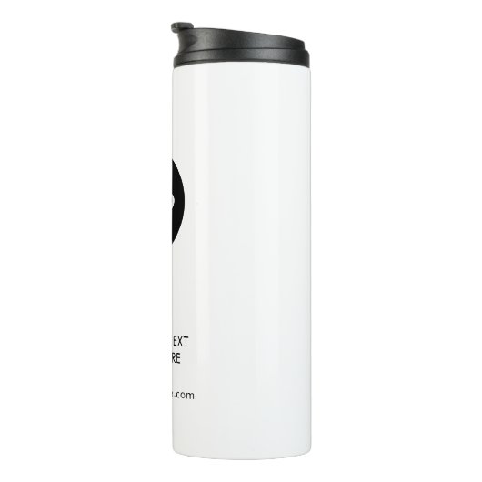 Eenvoudig Logo Professioneel Bedrijf Thermosbeker (Geroteerd rechts)