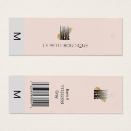 Eenvoudig Logo UPC Blush Clothing Price label Mini Visitekaartjes