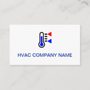 Eenvoudig logo (Verwarmen, Koelen) Professionele A Visitekaartje