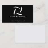 Eenvoudig logo-visitekaartje visitekaartje (Voorkant / Achterkant)