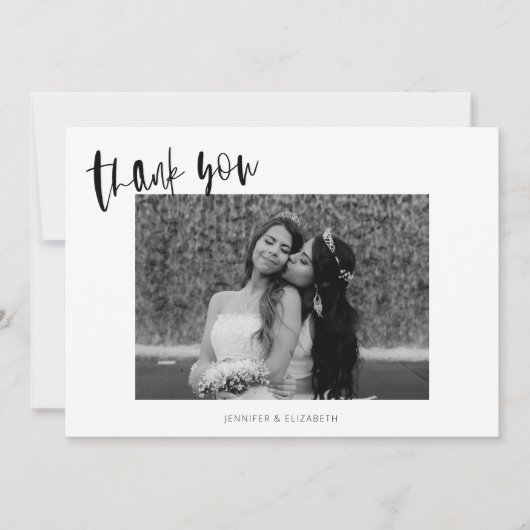 Eenvoudig logo voor bedankt creditcard (Voorkant)