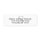 Eenvoudig logo voor retournering etiket (Voorkant)