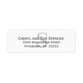 Eenvoudig logo voor retournering etiket