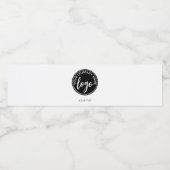 Eenvoudig logo waterfles etiket (Enkel label)