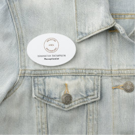 Eenvoudig Logo werknemer Naam Taak Titel Elke kleu Naamplaatje