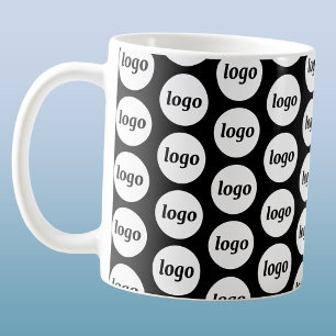 Eenvoudig Logo Zakelijk Merkpatroon Koffiemok