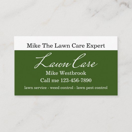 Eenvoudig lokaal Visitekaartje voor zorgverlening (Voorkant)