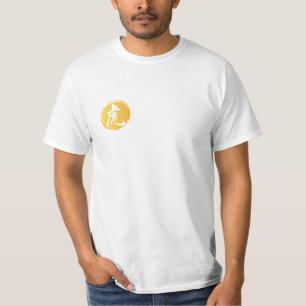 Eenvoudig lopend tijger T-shirt, artistiek schrijv T-shirt