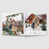 Eenvoudig Love Script Twee foto bruiloft Gastenboek (Volledig)