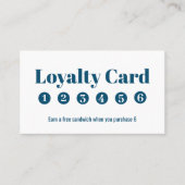 Eenvoudig Loyalty Business Logo Blauw (Voorkant)