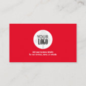 Eenvoudig Loyalty Business Logo Rood (Achterkant)