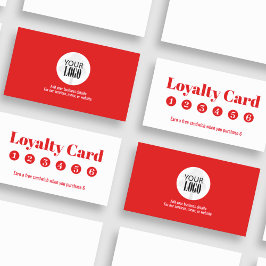 Eenvoudig Loyalty Business Logo Rood