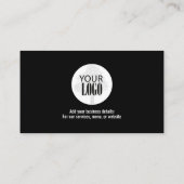 Eenvoudig Loyalty Business Logo Zwart-wit (Achterkant)