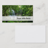 Eenvoudig lush waterfall-visitekaartje visitekaartje (Voorkant / Achterkant)
