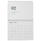 Eenvoudig Luxe Design Kalender (Feb 2027)
