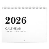 Eenvoudig Luxe Ontwerp Kalender (Hoes)