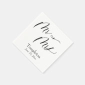 Eenvoudig Luxe Script Font Mr & Mrs. Servet (Hoek)