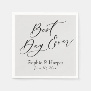 Eenvoudig Luxe Script Lettertype Beste Dag Ooit Li Servet